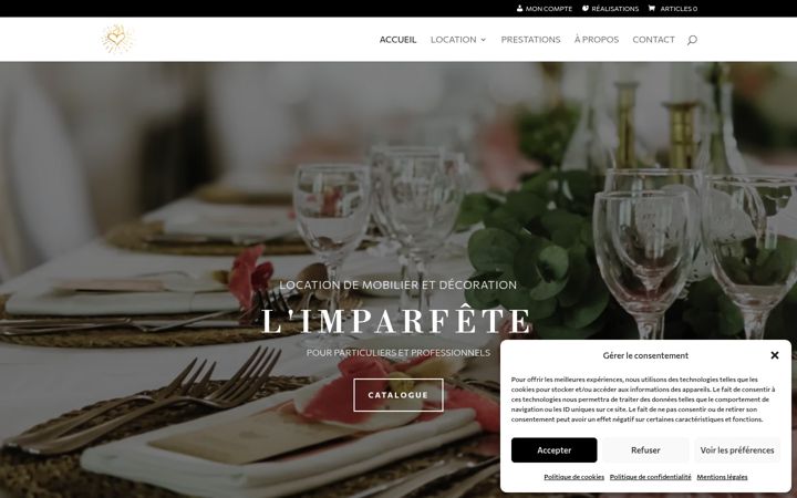 Screenshot of limparfete.fr