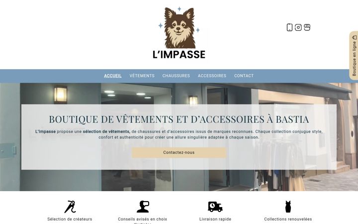 Screenshot of limpasse-boutique.fr