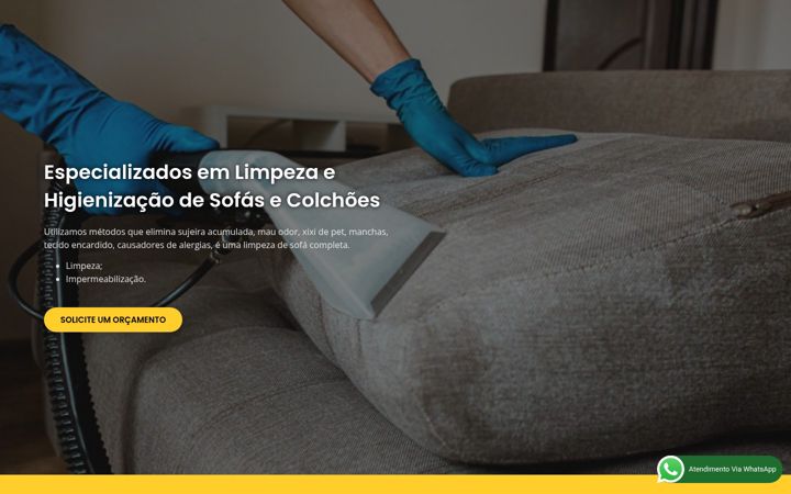 Screenshot of limpezasofa.com