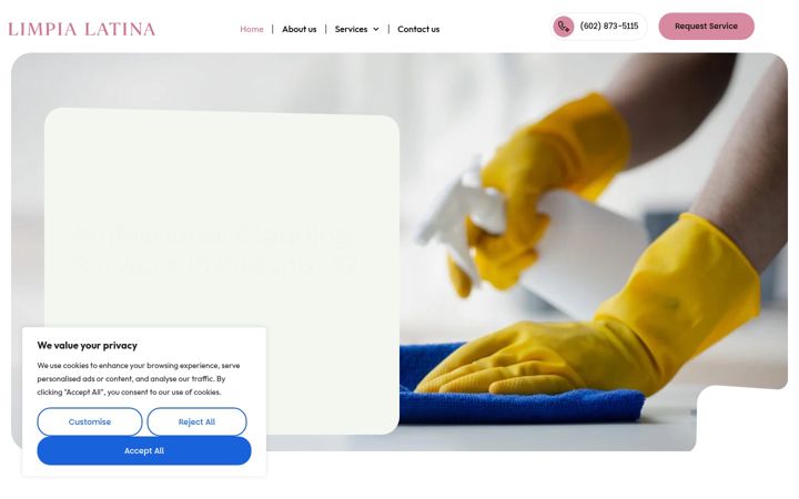 Screenshot of limpialatina.com