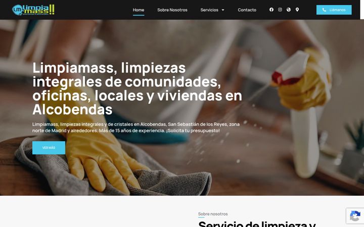 Screenshot of limpiamass.com