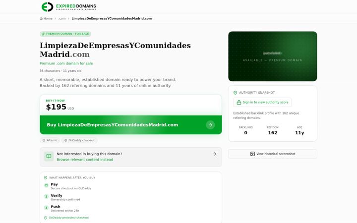 Screenshot of limpiezadeempresasycomunidadesmadrid.com