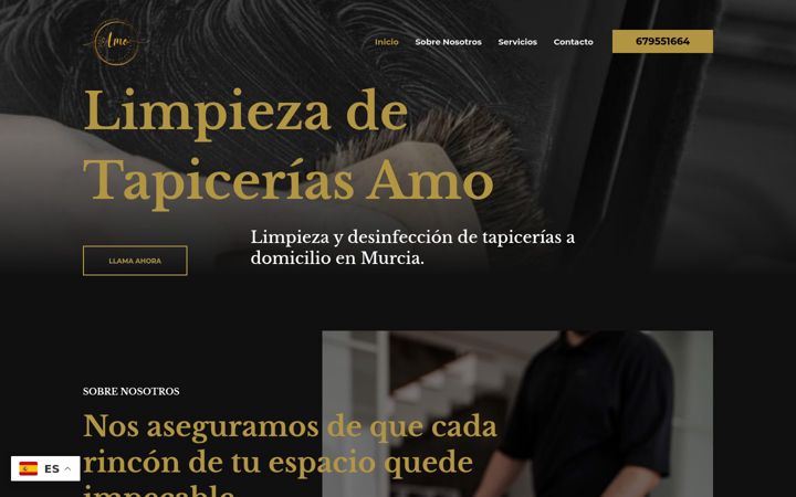 Screenshot of limpiezadetapiceriasamo.com