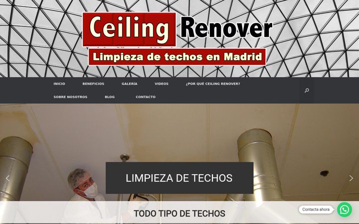 Screenshot of limpiezadetechosmadrid.com