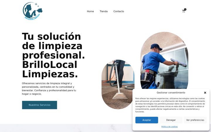 Screenshot of limpiezaguimar.com