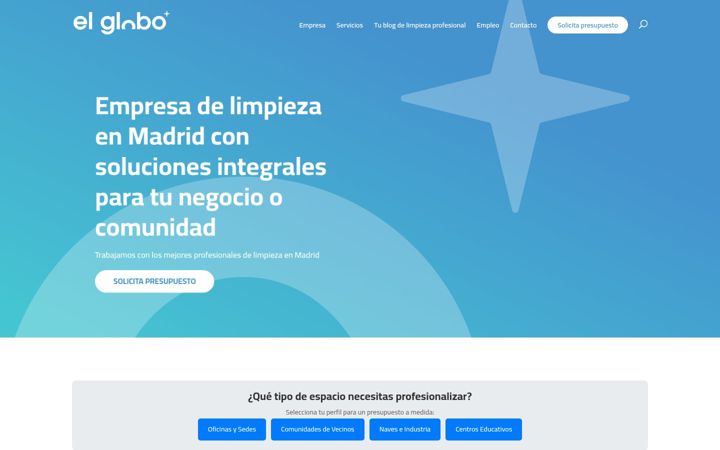 Screenshot of limpiezaselglobo.com