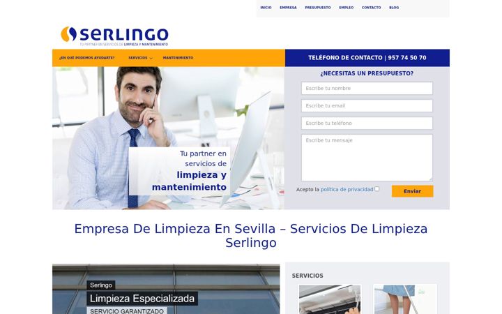 Screenshot of limpiezasevilla.net