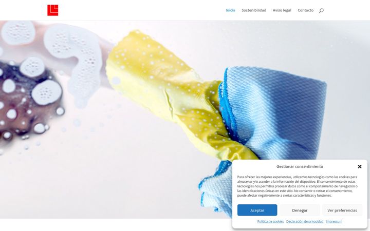 Screenshot of limpiezasllamas.com