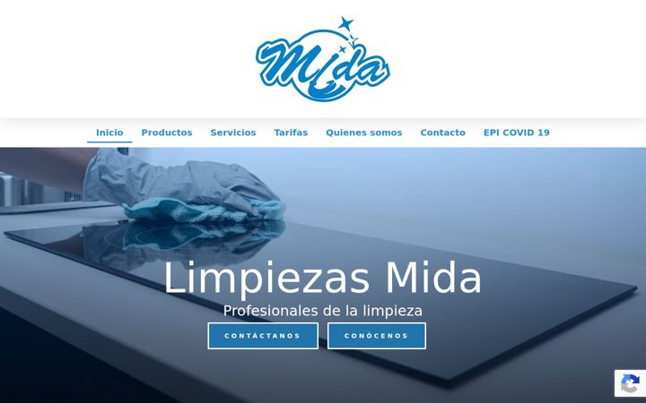 Screenshot of limpiezasmida.com