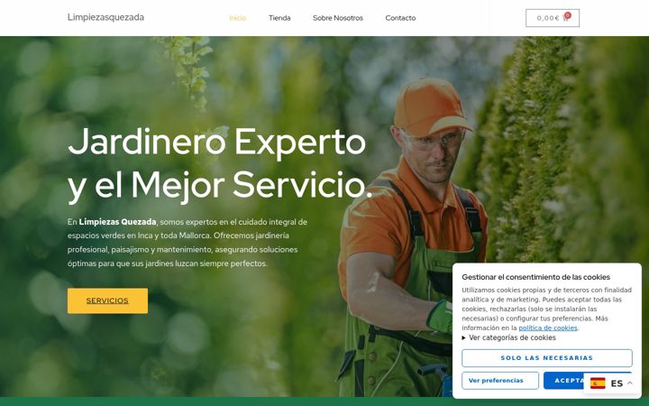 Screenshot of limpiezasquezada.com