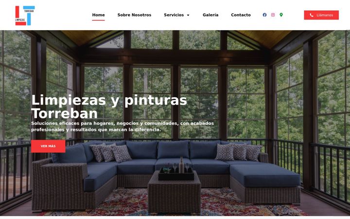Screenshot of limpiezastorreban.com