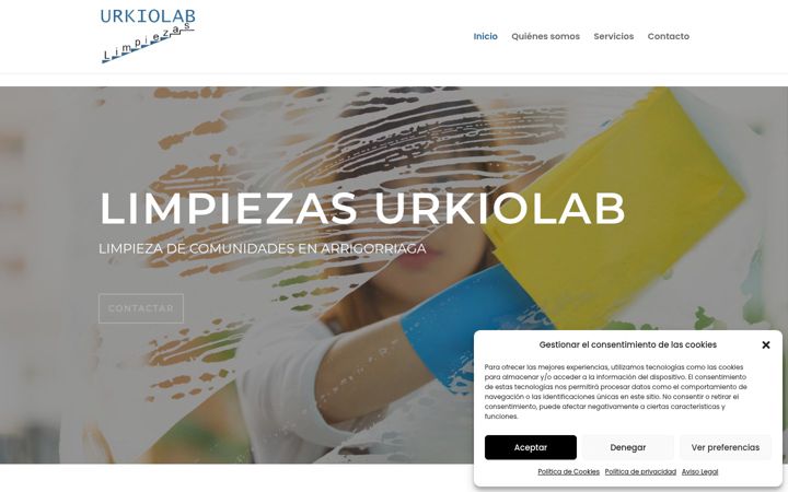 Screenshot of limpiezasurkiolab.eu