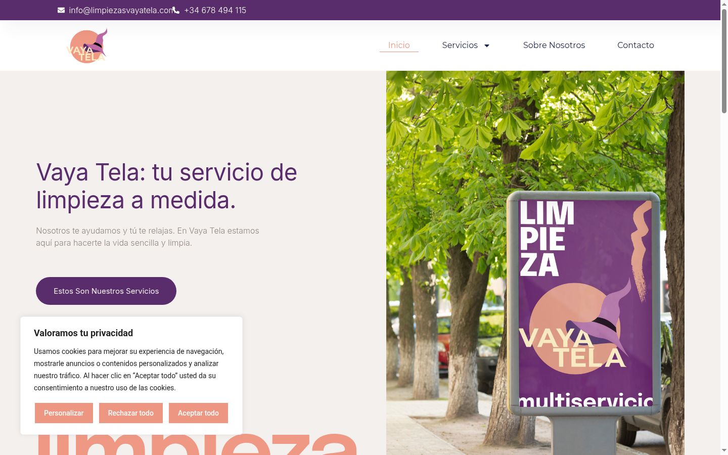 Screenshot tal-banner tal-kunsens muri qabel kwalunkwe interazzjoni