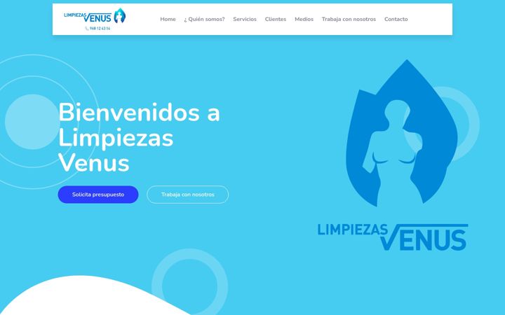Screenshot of limpiezasvenus.com