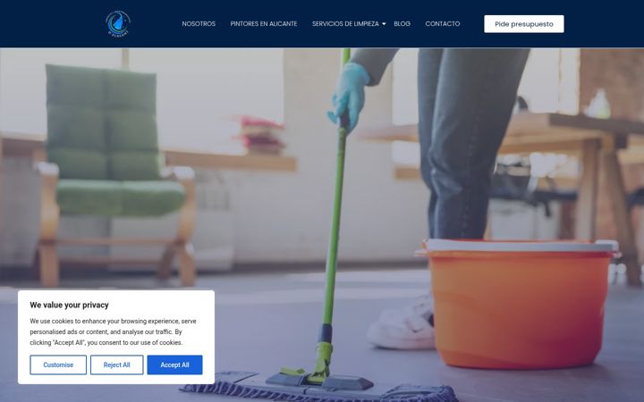 Screenshot of limpiezasymantenimientosalicante.com