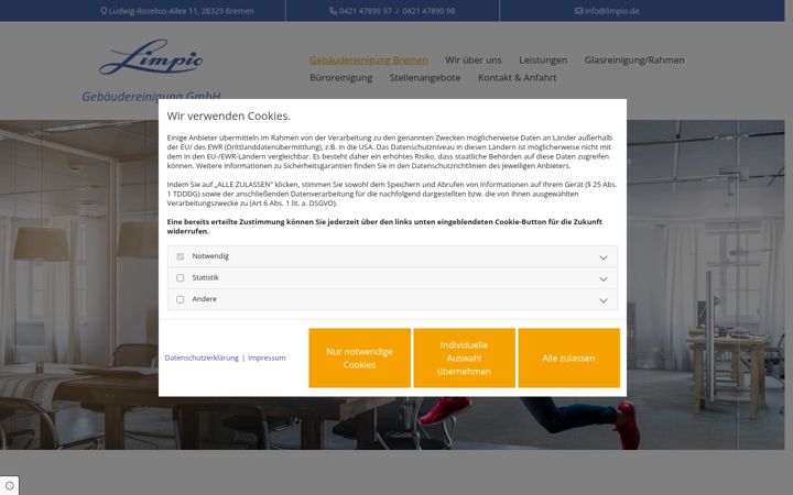 Screenshot of limpio.de