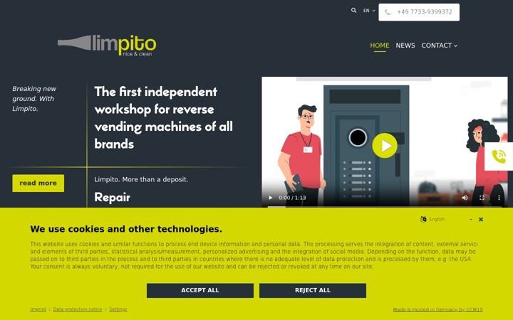 Screenshot of limpito-dienstleistungen.de