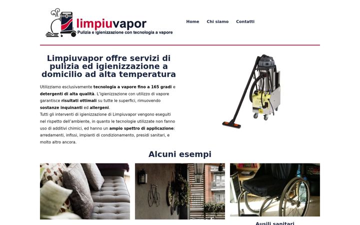 Screenshot of limpiuvapor.it