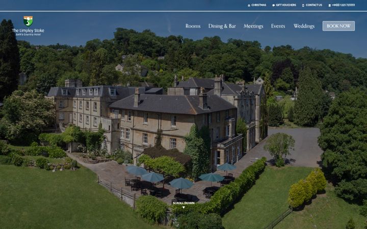 Screenshot of limpleystokehotel.co.uk