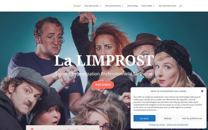 Screenshot of limprost-impro.com
