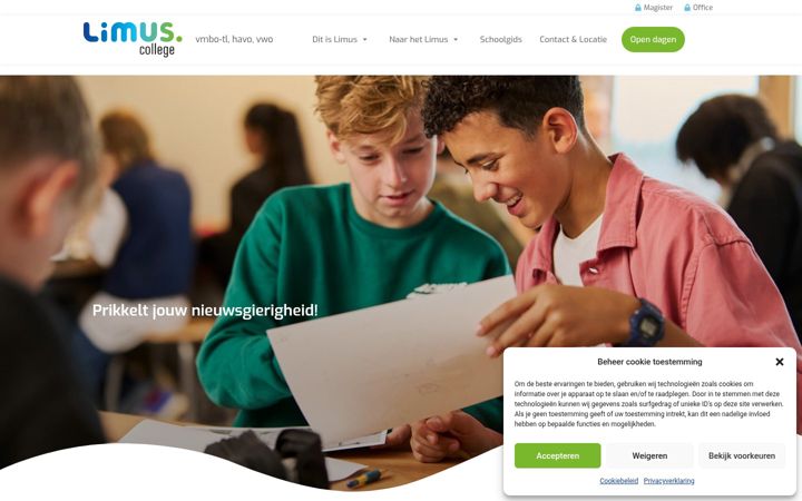 Screenshot of limus.nl