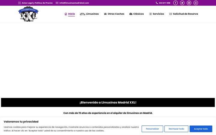 Screenshot of limusinasmadridxxl.com