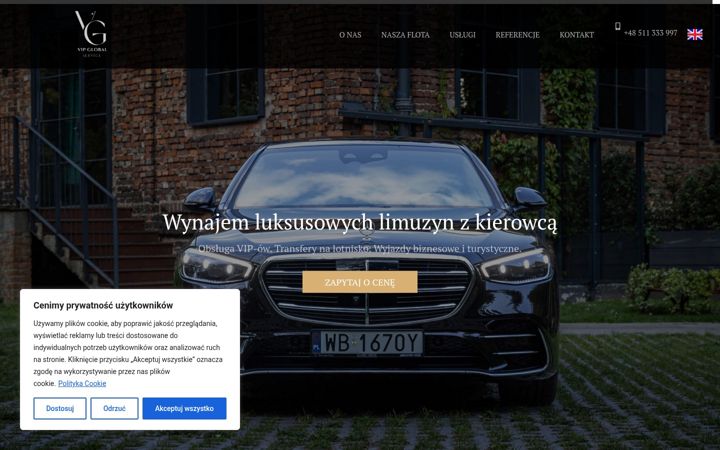 Screenshot of limuzyny-mercedes.pl