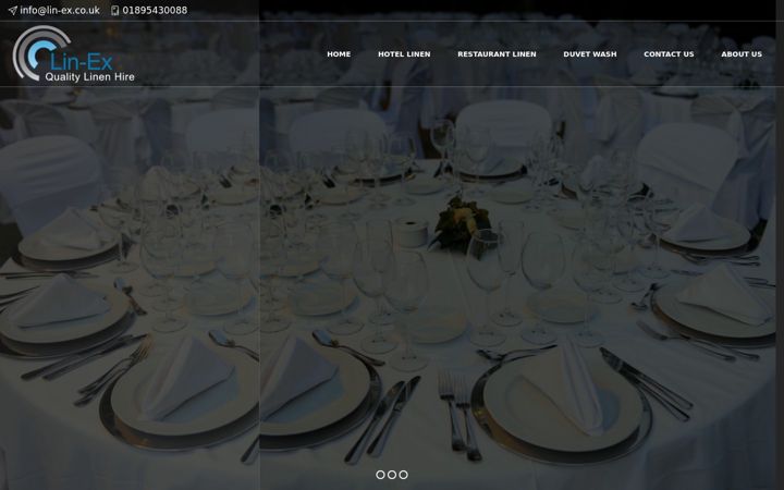 Screenshot of lin-ex.co.uk