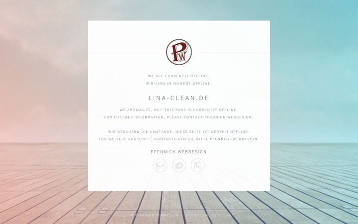 Screenshot of lina-clean.de