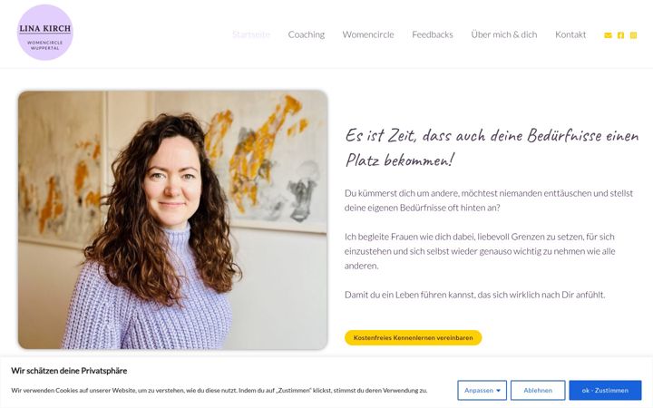 Screenshot of lina-kirch.de