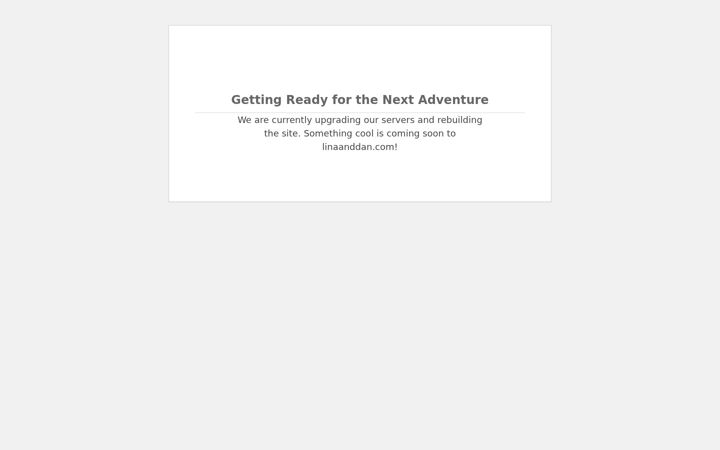 Screenshot of linaanddan.com