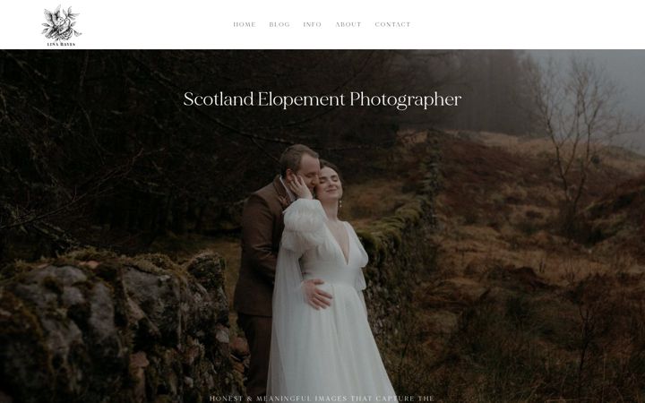 Screenshot of linahayes.com