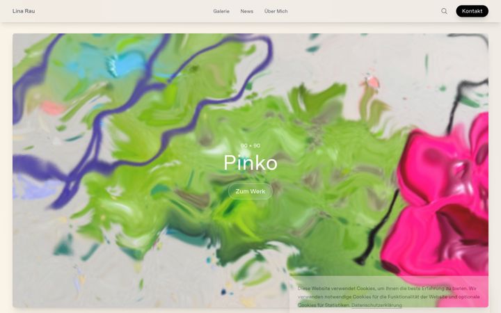Screenshot of linarau.de