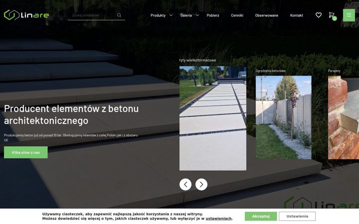 Screenshot of linare.pl