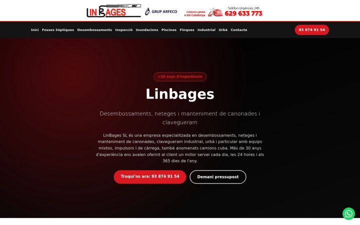 Screenshot of linbages.com
