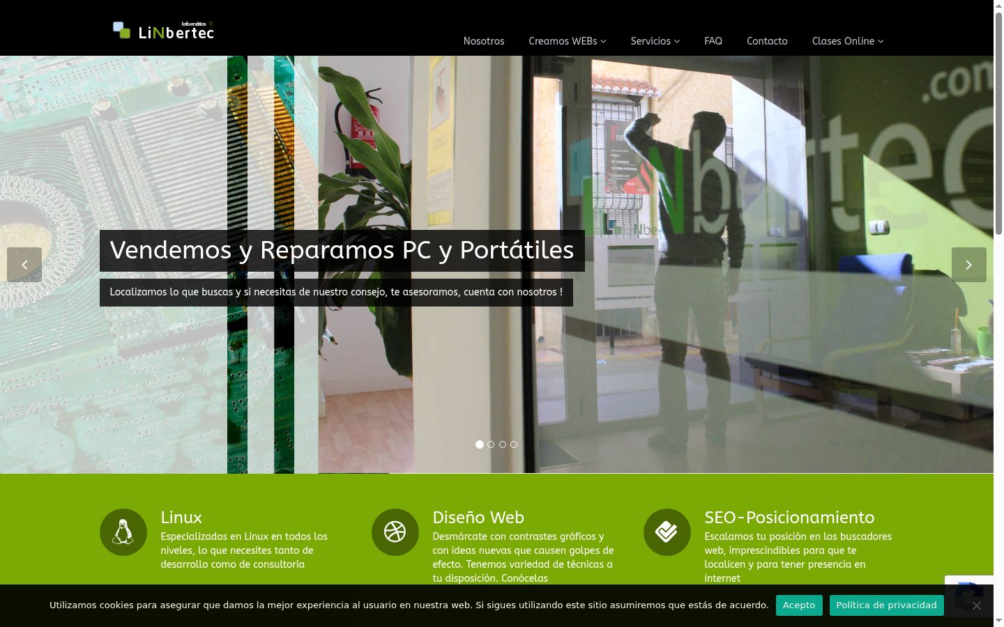 Screenshot tal-banner tal-kunsens muri qabel kwalunkwe interazzjoni