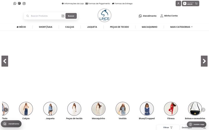 Screenshot of lincejeans.com