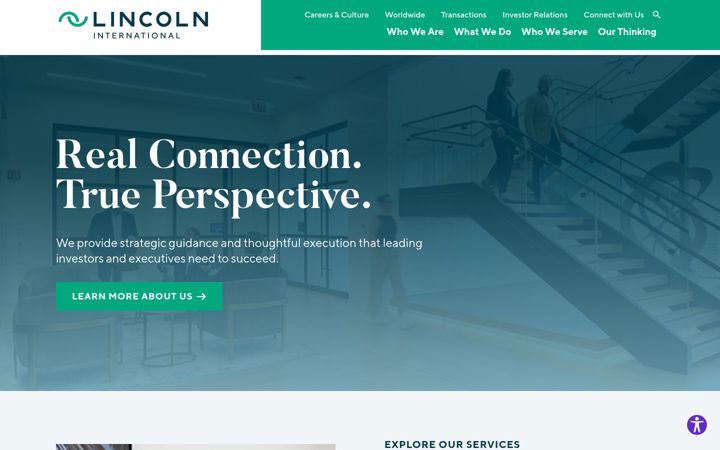Screenshot of lincolninternational.com