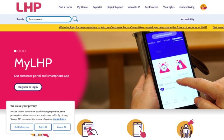 Screenshot of lincolnshirehp.com