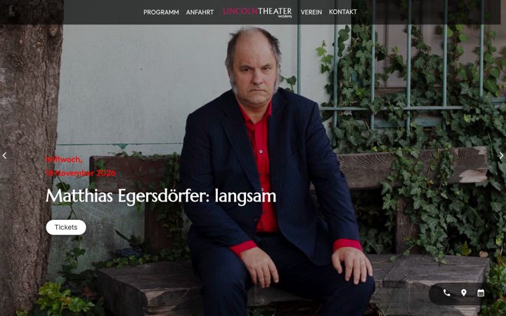Screenshot of lincolntheater.de