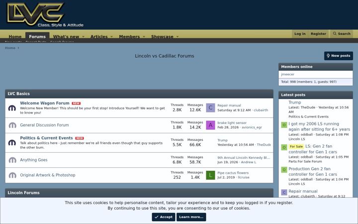Screenshot του lincolnvscadillac.com