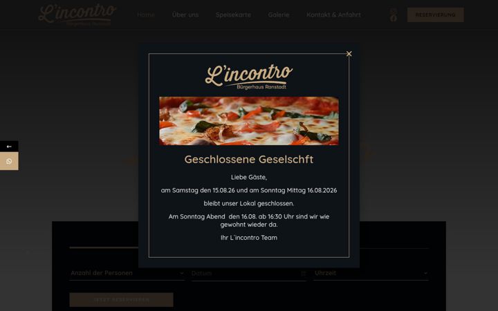 Screenshot of lincontro-ranstadt.de