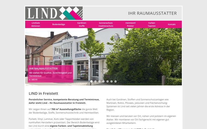 Screenshot of lind-gmbh.de