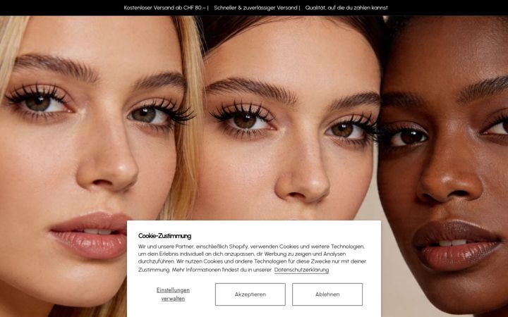 Screenshot of linda-lashes.ch