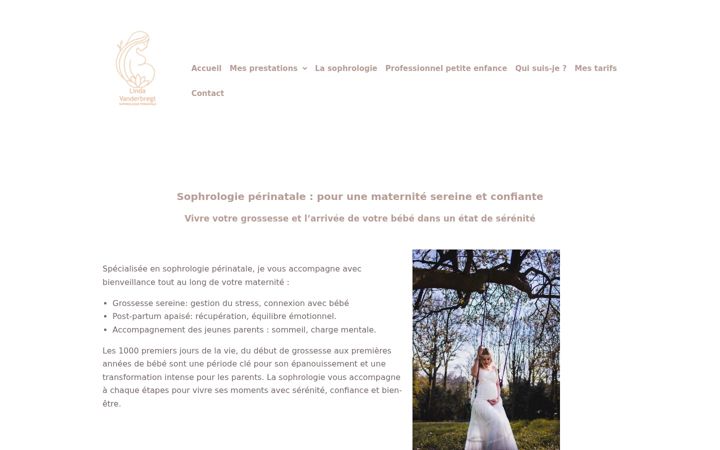 Screenshot of linda-vanderbregt.fr