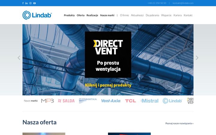 Screenshot of lindab-polska.pl