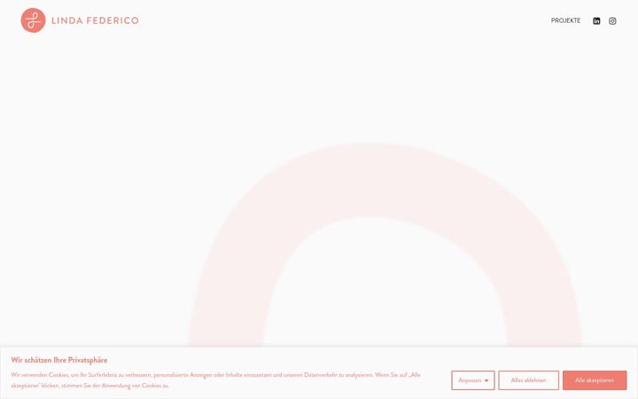 Screenshot of lindafederico.de