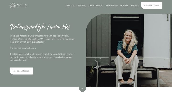 Screenshot of lindahes.nl