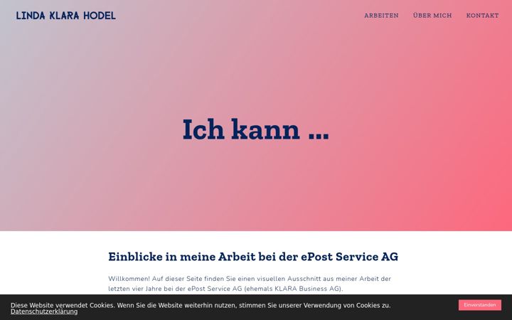 Screenshot of lindahodel.ch