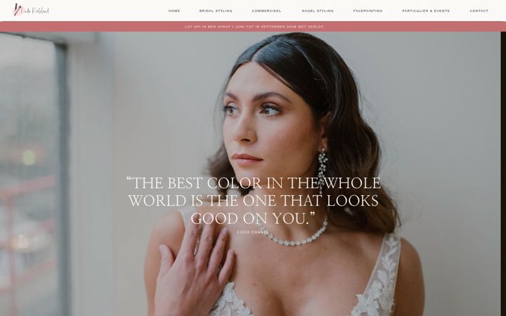 Screenshot of lindakortelandmua.nl